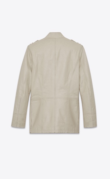 Safari jacket in vintage crinkled leather